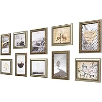 Amazon.co.jp: フォトフレームセットヴィンテージ額縁